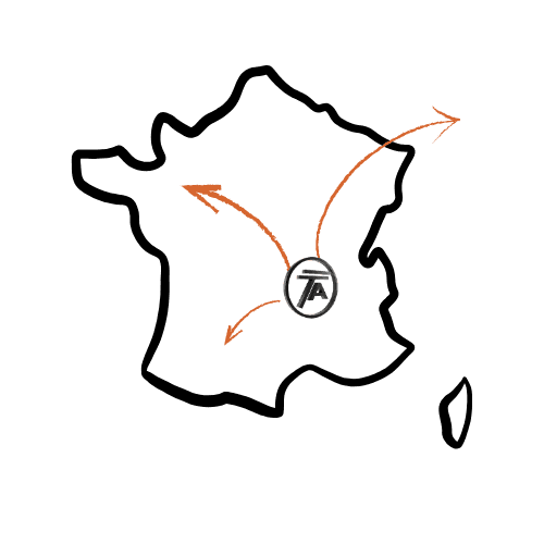 Zone d'intervention Trans Antico — France métropolitaine