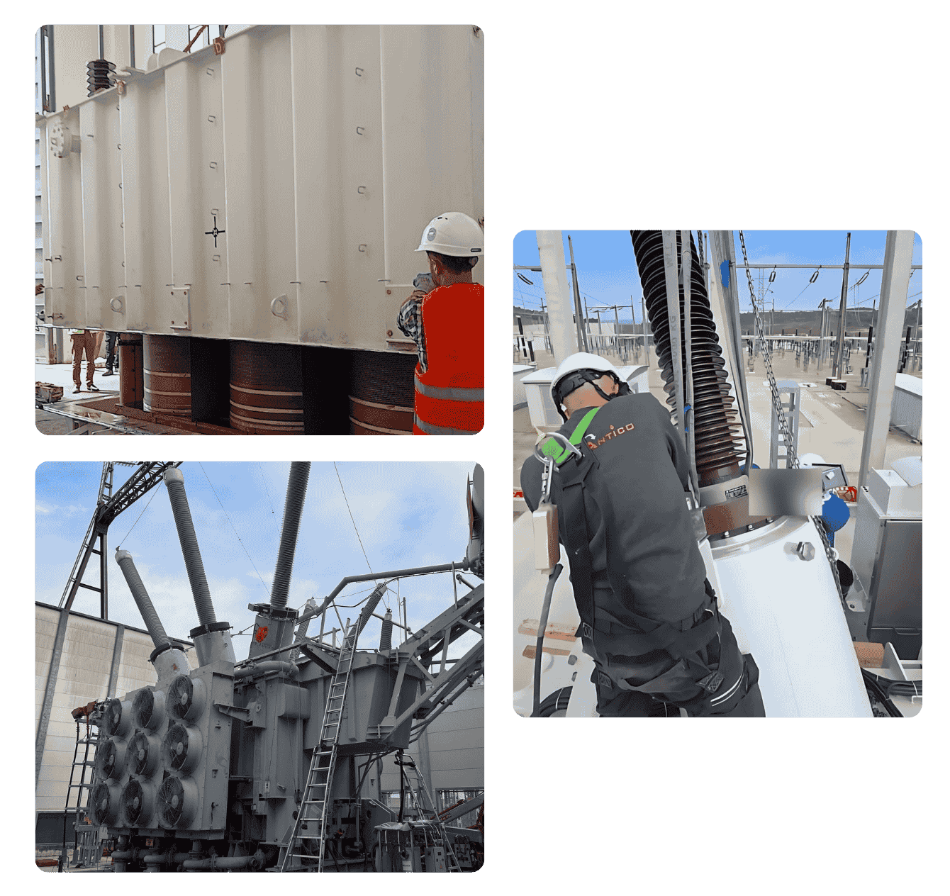 Trans Antico team on site — high voltage HV/EHV installation and maintenance